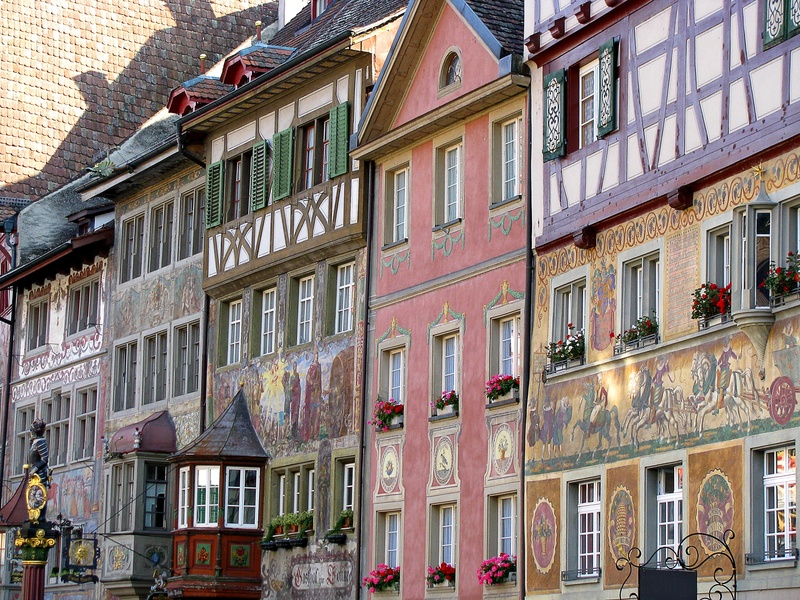 tgv lyria bern typical houses