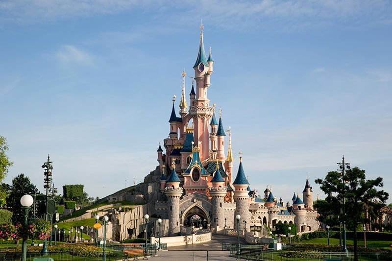 tgv lyria castle of the sleeping beauty at disneyland paris