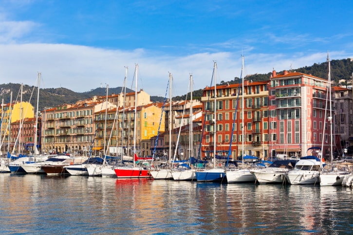 A view of the port of Nice