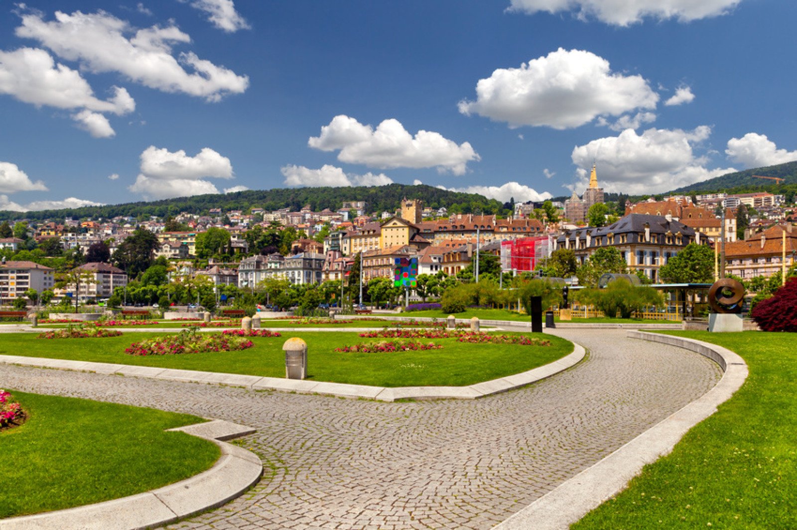 tgv lyria neuchatel from the shore