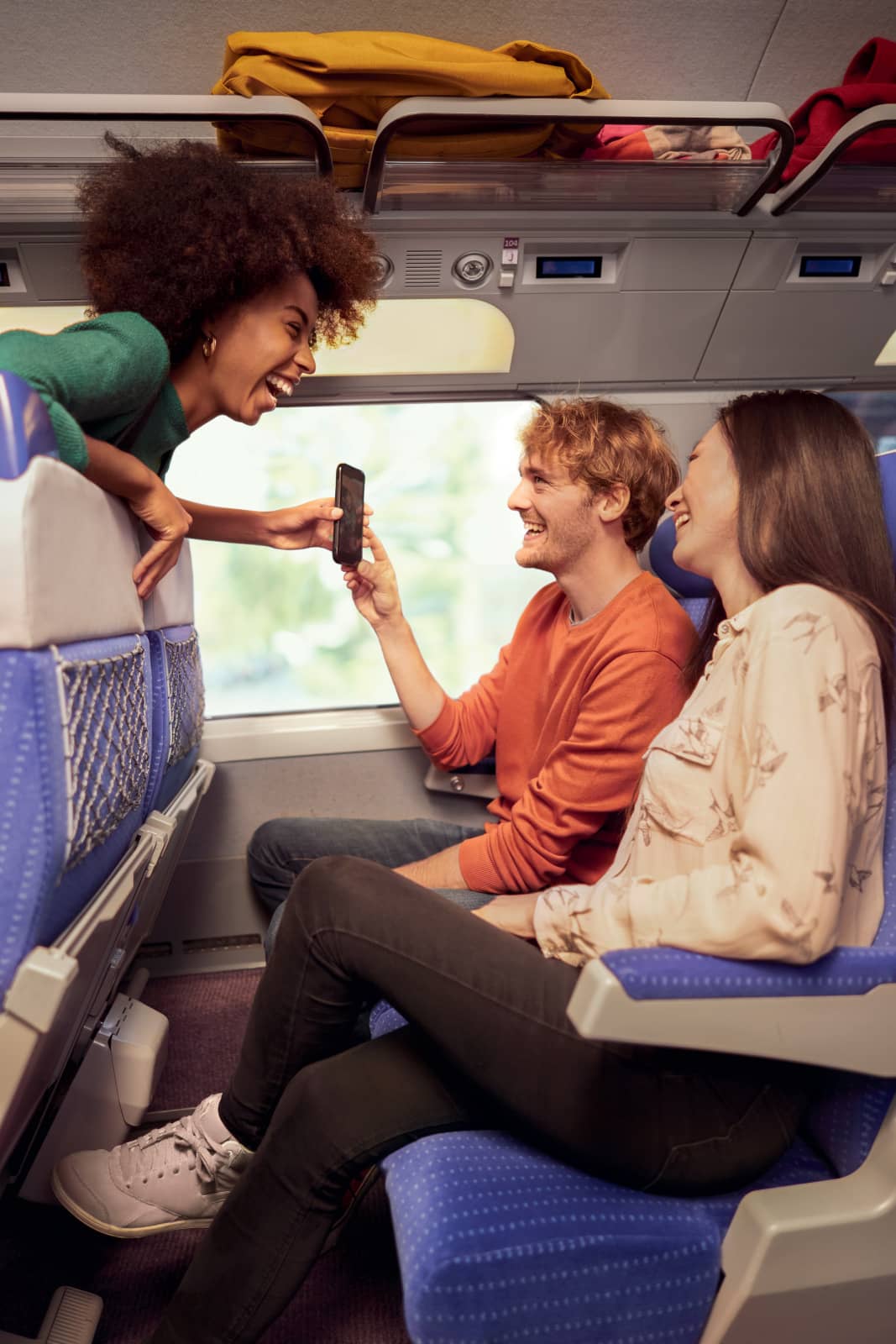 TGV Lyria - friends travelling in STANDARD class