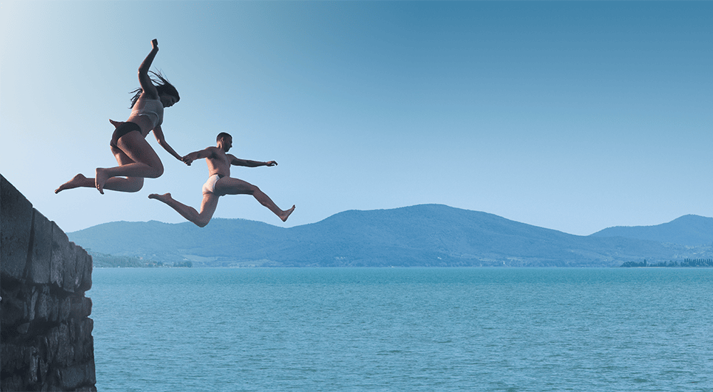 tgv lyria couple in switzerland summer