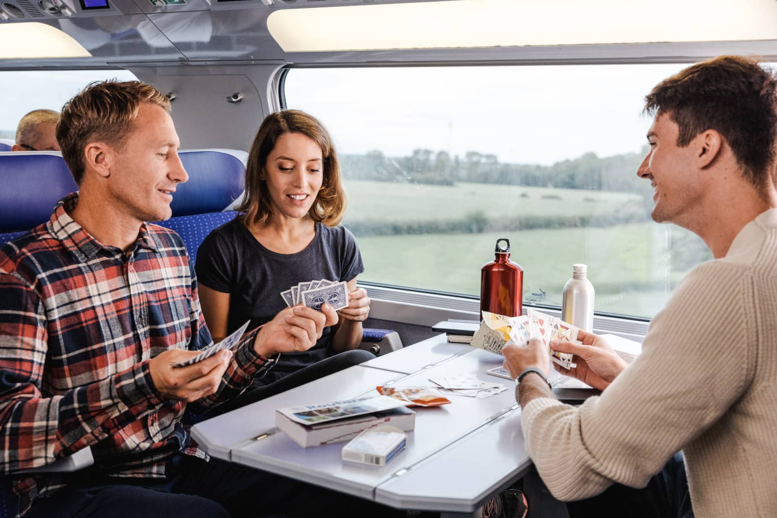 tgv lyria friends travelling in family square playing cards