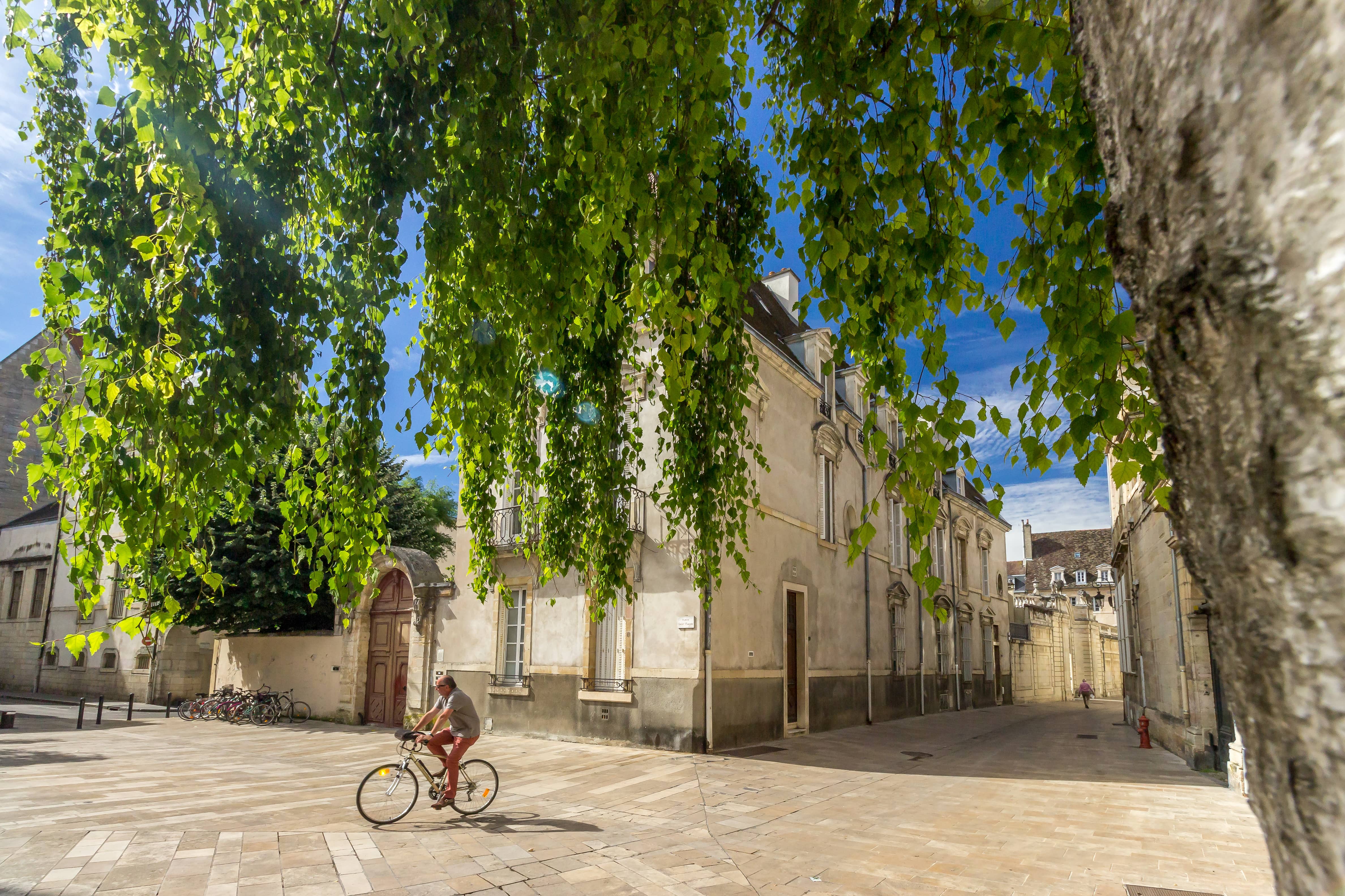 tgv lyria bike in old town dijon