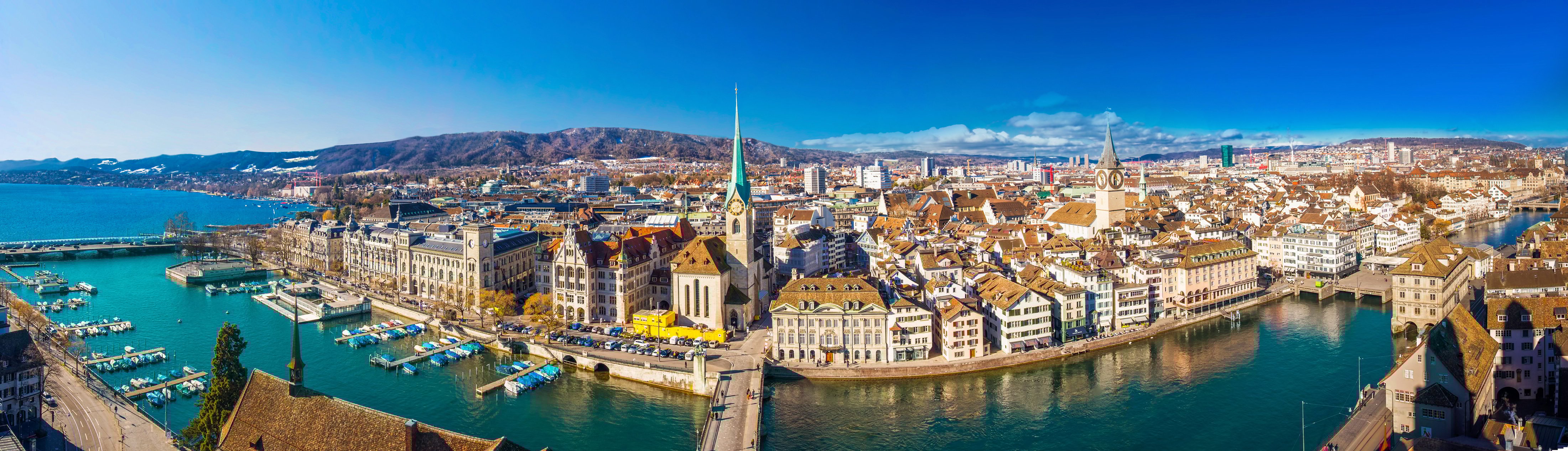 vue panoramique de Zurich historique