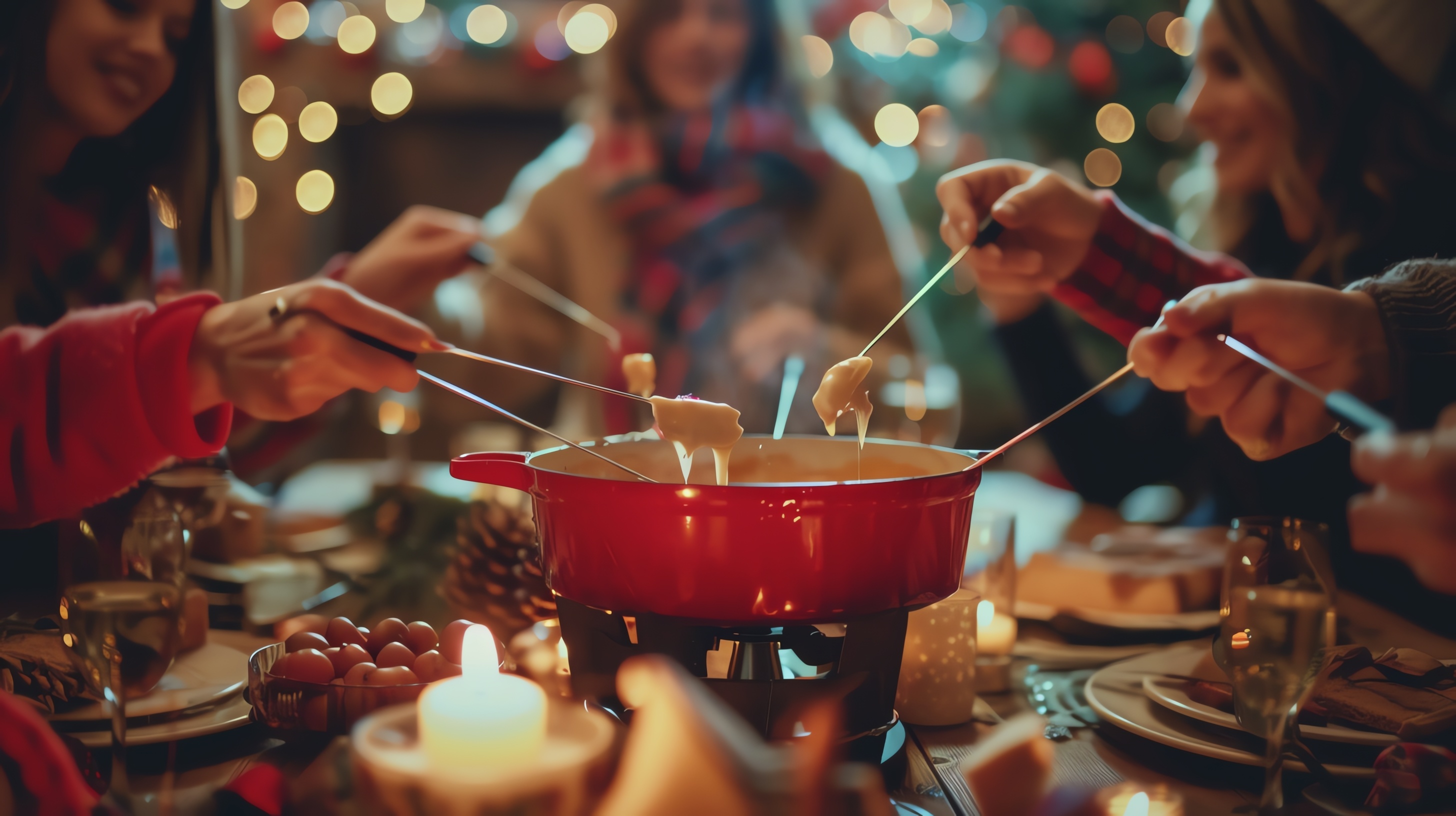 fondue entre amis famille ou groupe