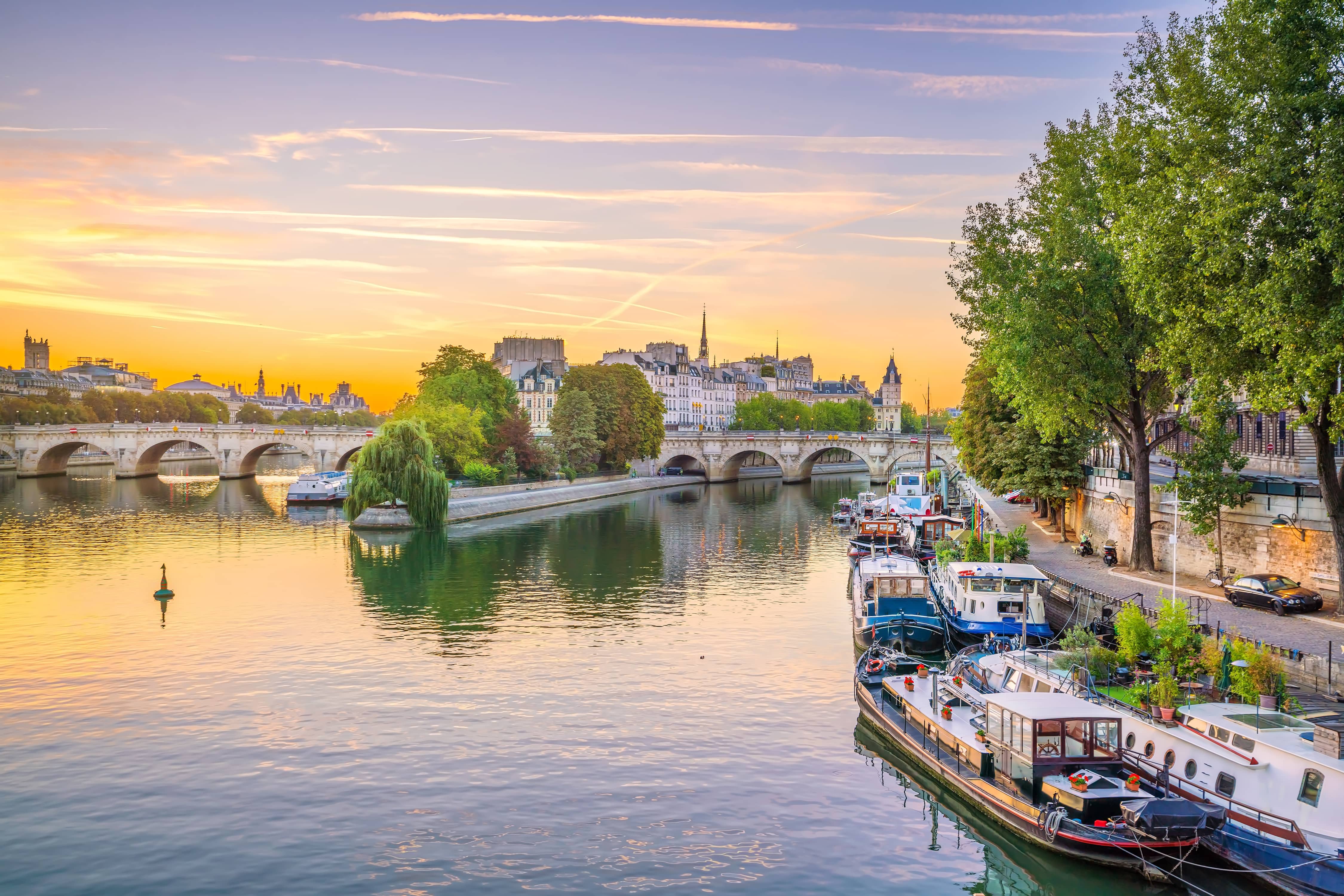 Seine couché de soleil
