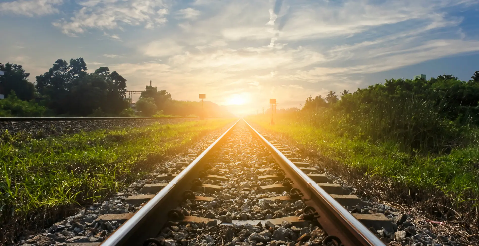 tgv lyria csr train track sunset