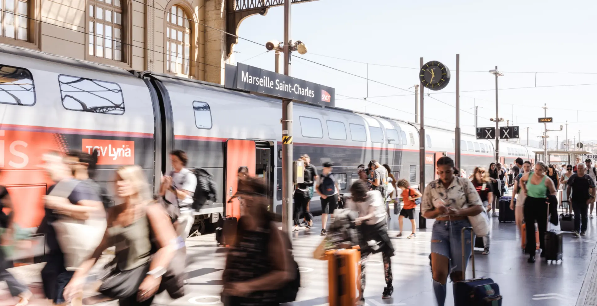 tgv lyria train station marseilles south france