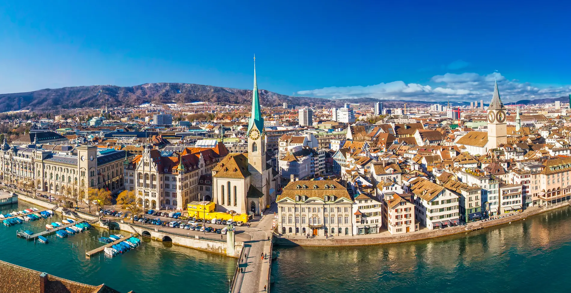 vue panoramique de Zurich historique
