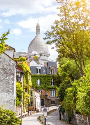 TGV Lyria - Paris Montmartre and the Sacre Coeur church