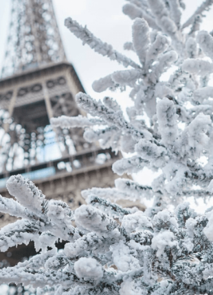 tgv lyria winter eiffel tower