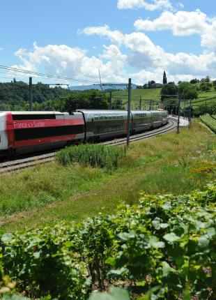 Train Lyria en circulation