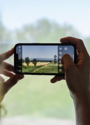tgv lyria ecology landscape in train nature 