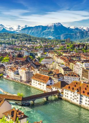 tgv lyria historic center mountain lucerne switzerland