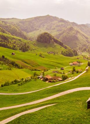 tgv lyria nature swiss landscape