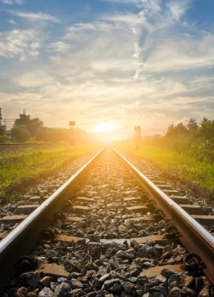 tgv lyria csr train track sunset