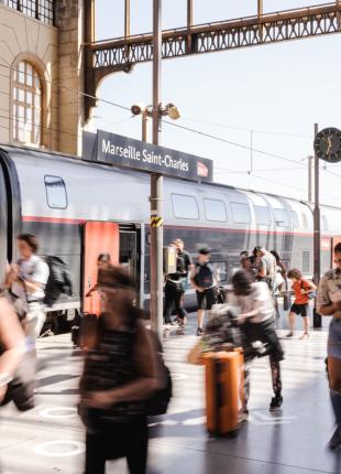 tgv lyria train station marseilles south france