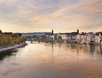 tgv lyria basel sunset rhin