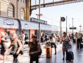 tgv lyria train station marseilles south france