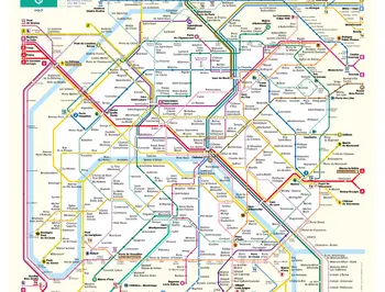 Plan de métros de Paris