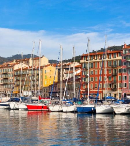 A view of the port of Nice