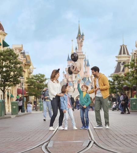 A family at Disneyland® Paris