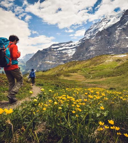tgv lyria swiss hiking couple mid-season