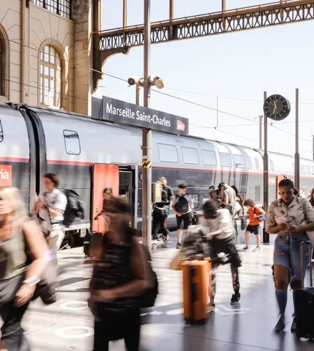 tgv lyria train station marseilles south france