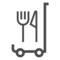 tgv lyria catering at seat sales service grey icon