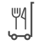 tgv lyria catering at seat sales service grey icon