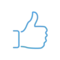 tgv lyria social media fan icon blue