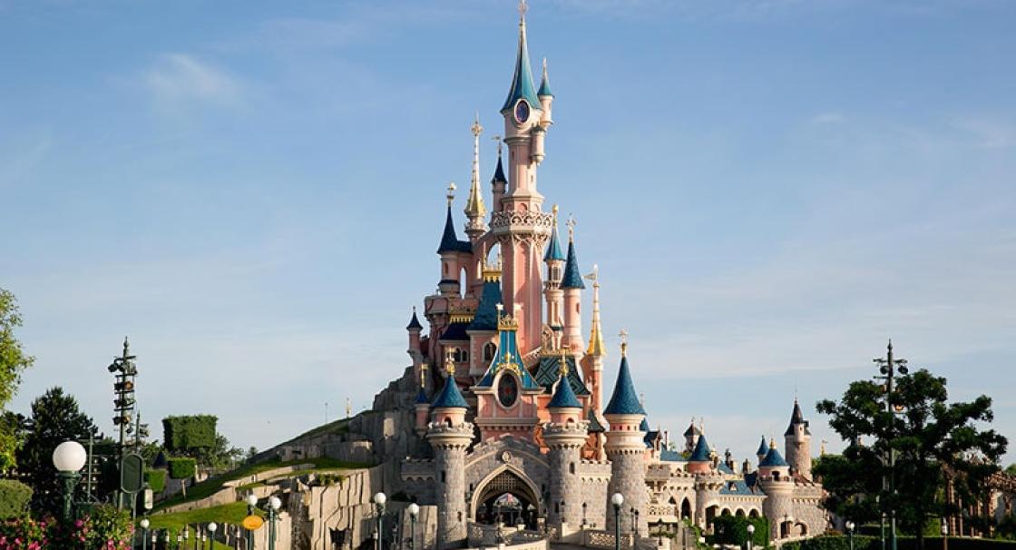 The castle of "The Sleeping Beauty" at Disneyland Paris