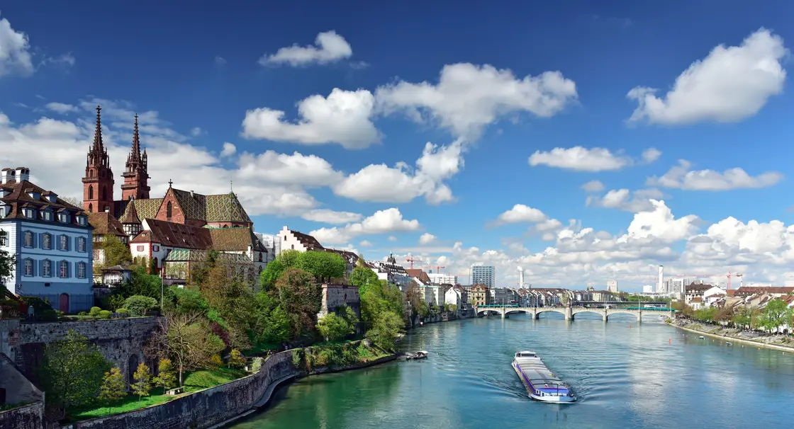 tgv lyria rhine view in basel