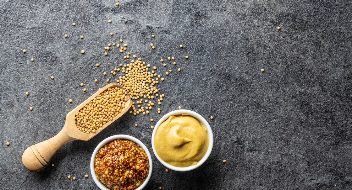 Ingrédients pour la moutarde de Dijon