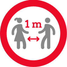 Safe distance against coronavirus - TGV Lyria