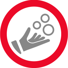 Washing hands against coronavirus - TGV Lyria